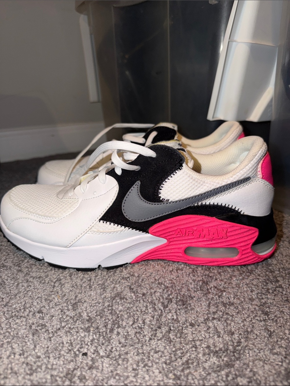 Nike Women’s White, Black & Pink Air Max Sneakers